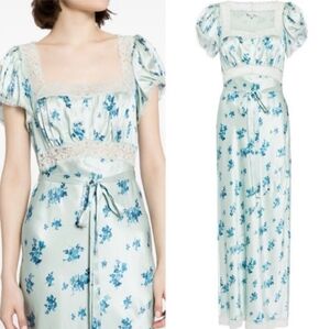 Reformation Clarisse Silk Floral Dress Leonie Size 6